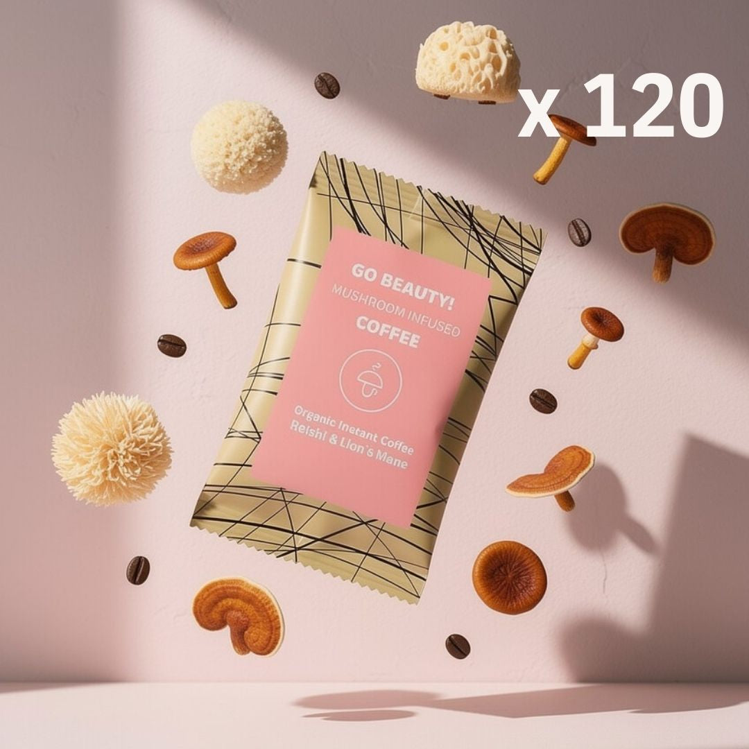 30/60 Go Beauty – organická instantní káva s lví hřívou a reishi -30%