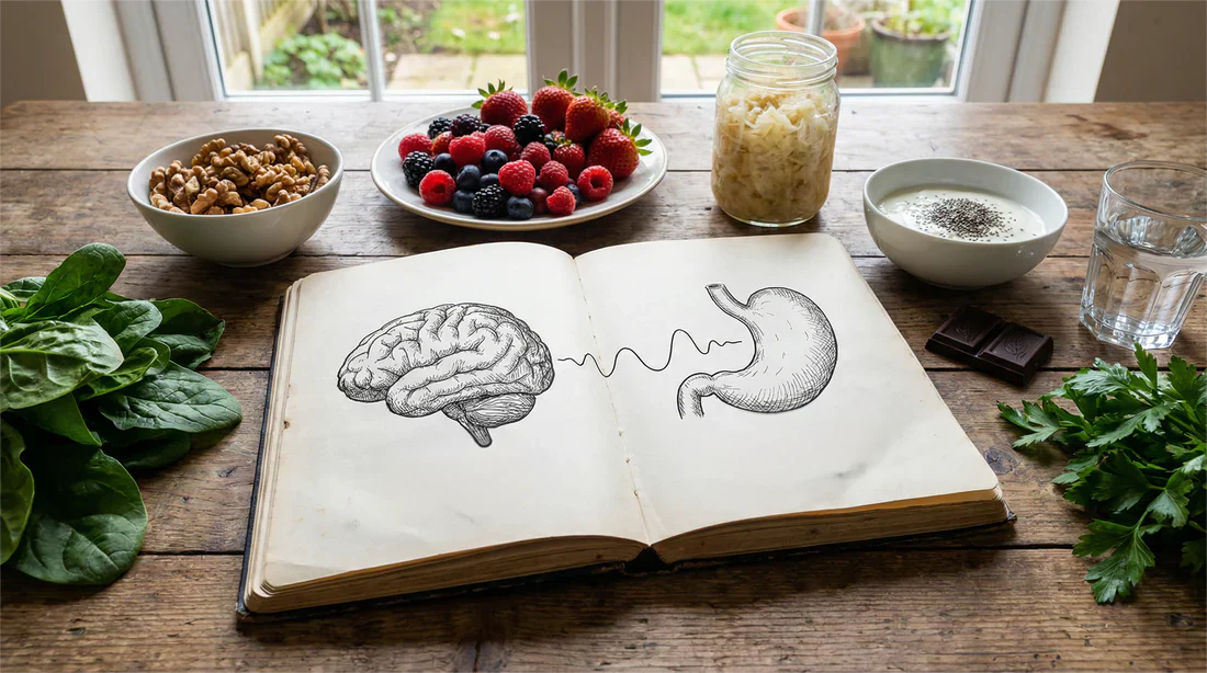 STŘEVNÍ MIKROBIOM A NÁLADA: JAK STŘEVA KONTROLUJÍ TVOU MYSL (VĚDA + PRAKTICKÉ TIPY)