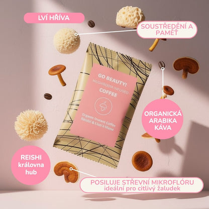 30/60 Go Beauty – organická instantní káva s lví hřívou a reishi -30%
