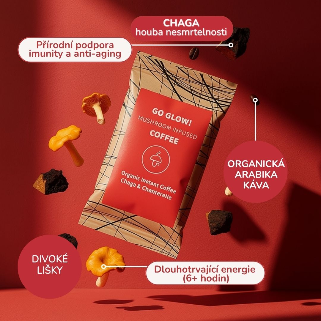 30/60 Go Glow – organická instantní káva s chagou a liškami -30%