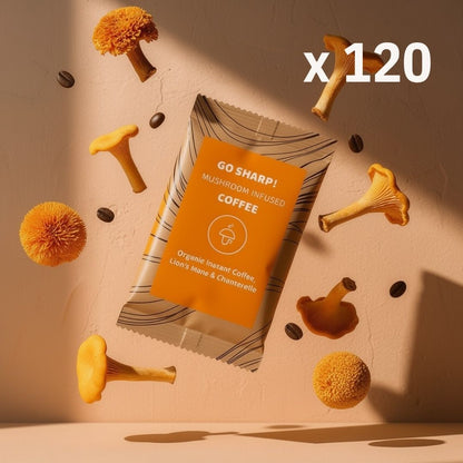 30/60 Go Sharp – organická instantní káva se lví hřívou a liškami -30%