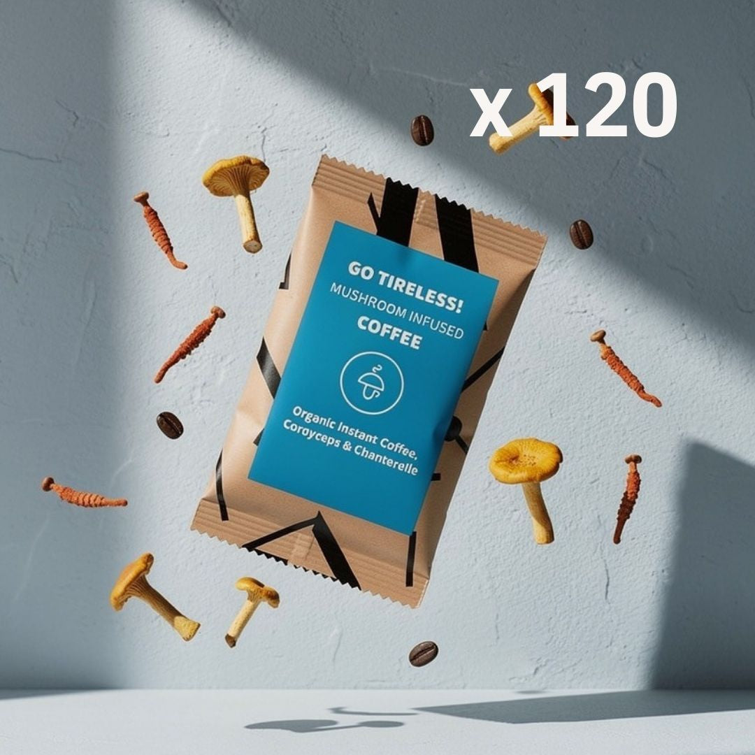 30/60 Go Tireless – organická instantní káva s cordycepsem a liškami -30%