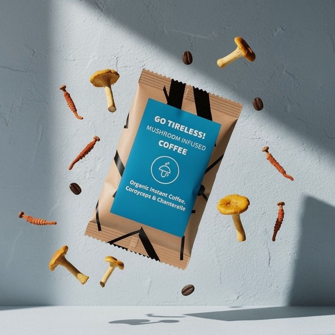 30/60 Go Tireless – organická instantní káva s cordycepsem a liškami -30%
