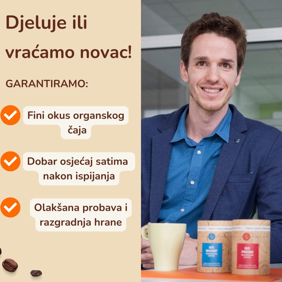 Go Recharge - čaj s houbami pro zdraví střev a trávení